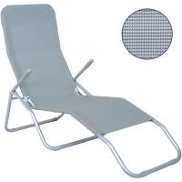 basculante Plegable Acero y textileno Gris 170x65x101 cm - details 4