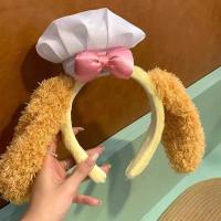 Diadema De Oso Y Conejo Lindo Para Niños Estilo Mickey Parque De Diversiones Diadema De Panqueques Pequeña Accesorio Para El Cabello - details 2