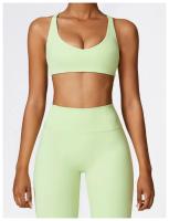 Top de Yoga de Alta Resistencia Ajuste Ajustado Secado Rápido Absorción de Choques - details 1