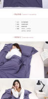 Sábanas antisuciedad portátiles para adultos, telas del color sólido del saco de dormir del hotel del viaje - details 6