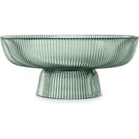 Cuenco de Cristal para Frutas Bol Grande Decorativo de Cocina Verde Ideal para Snacks Dulces - details 0