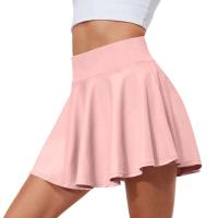 Verano Mujer Sprints tenis baile Fiess corto juvenil de secado rápido sólido forro femenino cintura alta Mini faldas pantalones cortos - details 3