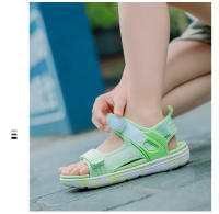 Sandalias planas para niños y niñas, zapatillas de suela suave para playa, zapatos informales de moda con Velcro para verano - details 11