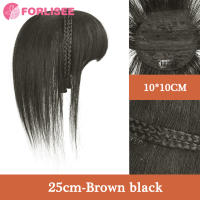 Para diadema trenzada, flequillo sintético, extensión de cabello, flecos falsos, Clip de pelo Natural en postizos para mujeres, Invisible Natural - details 9