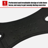 Rodillera ajustable de neopreno, soporte para correr, artritis, puente, tenis, baloncesto, alivio del dolor, 1 unidad - details 13