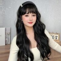 Pelucas de diadema sintéticas de estilo coreano, postizos de aro para el cabello, peluca de media diadema, Clip sintético en pelo largo y rizado ondulado para fiesta - details 11