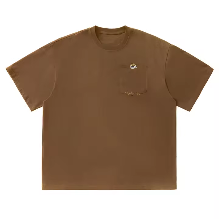 Camiseta vintage con diseño bordado de algodón, manga corta, para hombre, primavera, verano, holgada, informal, para pareja, tendencia. - 1