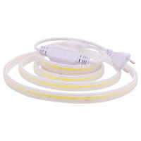 Tira de luces LED COB de alto brillo, cinta de 288leds/M con enchufe europeo de 220V CRI RA90 para iluminación de jardín al aire libre, dormitorio y cocina - details 2