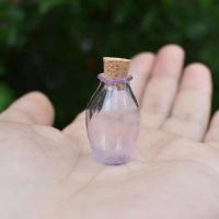 2 uds. De vidrio de Color bonito con botellas pequeñas de corcho, frascos pequeños de regalo, 9 colores - details 3