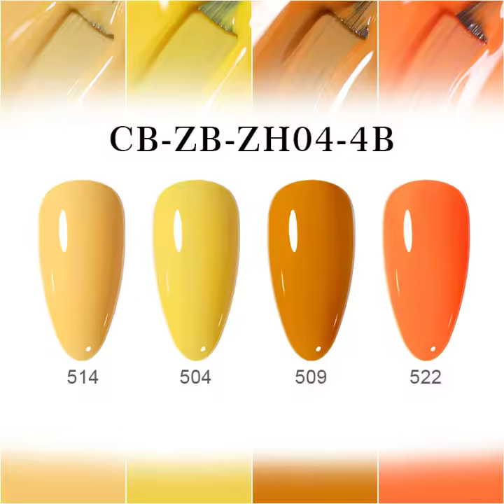 Clou Beaute-esmalte de uñas en Gel, barniz semipermanente UV, pegamento para uñas, Gel orgánico para uñas LED, 4 piezas - 1