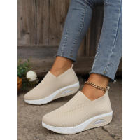 Zapatillas de deporte informales para mujer, zapatos de plataforma para caminar de diseñador deportivo con cordones de malla transpirable, nueva moda de verano - details 27