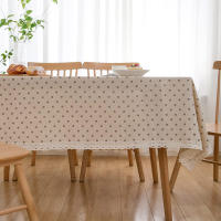 Mantel de Pino Verde Impreso Cubierta de Mesa de Algodón para Cocina y Comedor Decoración de Picnic - details 2