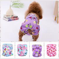 Ropa interior ajustable para perro, pañales de algodón suave con estampado Floral, bragas sanitarias para perros - details 7