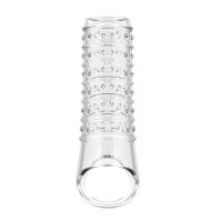 Anillos extensores reutilizables para retrasar la eyaculación, condones, funda para pene, cubierta de glande de silicona, Juguetes sexuales para agrandar para hombres - details 6