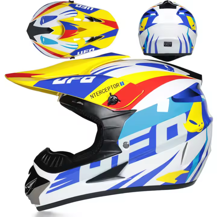 casco motocross hombre MX Carreras de Locomotora Descenso de Montaña - 1