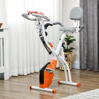 Bicicleta estática plegable regulable en altura, resistencia magnética ajustable, bicicleta de ejercicio con pantalla LCD y asiento con respaldo, sensor de pulso, 105x48x118 cm - details 1