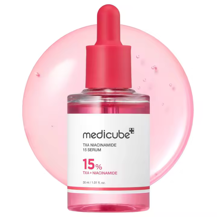 Hot medicube TXA+Niacinamide 15% Glow Facial Serum para después del punto todo en uno cuidado de la piel coreano diario tono de piel desigual, textura y - 1