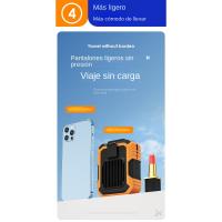 Ventilador portátil para colgar en la muñeca al aire libre con luzUSBCargador de verano al aire libre Gadget viento - details 7