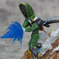 Figura de Son Goku, Kamehameha, Kakarotto Cell, Super Saiyan, modelo de decoración, estatua, muñeca, reg - details 6