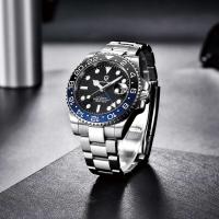 Reloj automático PAGANI DESIGN de ​​lujo Premium nuevo Japón NH34 GMT con cristal de zafiro mecánico con revestimiento AR para hombre reloj masculino - details 20
