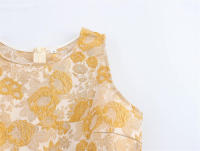 Corset OUWU para Mujer Cuello Redondo, Diseño Intricado, Dobladillo Peplum, Estampado, Elegante para Trajes - details 3