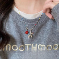 Colgante de Perro Globo Rojo M Bean Accesorio de Cadena de Sudadera de Alta Gama para Mujeres - details 1
