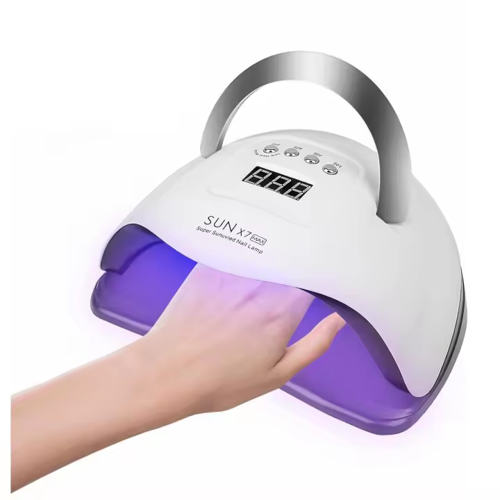 Wodondog Lámparas LED UV para uñas, secador de uñas de 180W, lámpara de curado de uñas de Gel, luz UV con 4 temporizadores, Sensor automático, pantalla LCD - 1