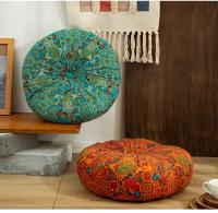 Cojín de Suelo de Tela de Algodón y Lino Nuevo para Casa Futon Tatami Grande Redondo y Espeso Suave para Oficina Silla de Escritorio - details 10