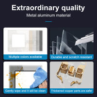 Enchufe europeo con Tomas de corriente, Enchufe exterior eléctrico con tapa de plástico Impermeable para baño, Marco de cristal - details 4