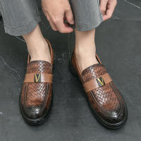 Zapatos Formales para Hombres Hechos a Mano Suela Gruesa PU Aumento de Altura - details 14