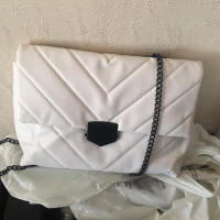 Bolso cruzado de cuero PU con hilo de bordado para mujer, bolso de cadena para hombro, bolso de mujer de marca de gran capacidad - details 2