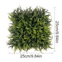 Panel de pared de plantas artificiales DIY, hoja de planta de flor de simulación duradera de vida eterna, realista, sin riego, 2 uds. - details 0