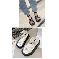 Sandalias de mujer Verano Color sólido Cómodo Zapatos de playa Sandalias de mujer de fondo grueso Antideslizantes - details 14