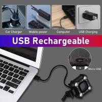 Awapow Impermeable con Carga USB 140dB Alarma Seguridad Campanas de Ciclismo 8 Modos Luz de Cabeza para Bicicleta - details 3