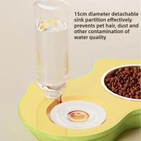 Cuencos desmontables creativos para mascotas, cuenco de alimentación doble de PP para perros, dispensador de agua automático antigolpes, suministros para mascotas - details 1