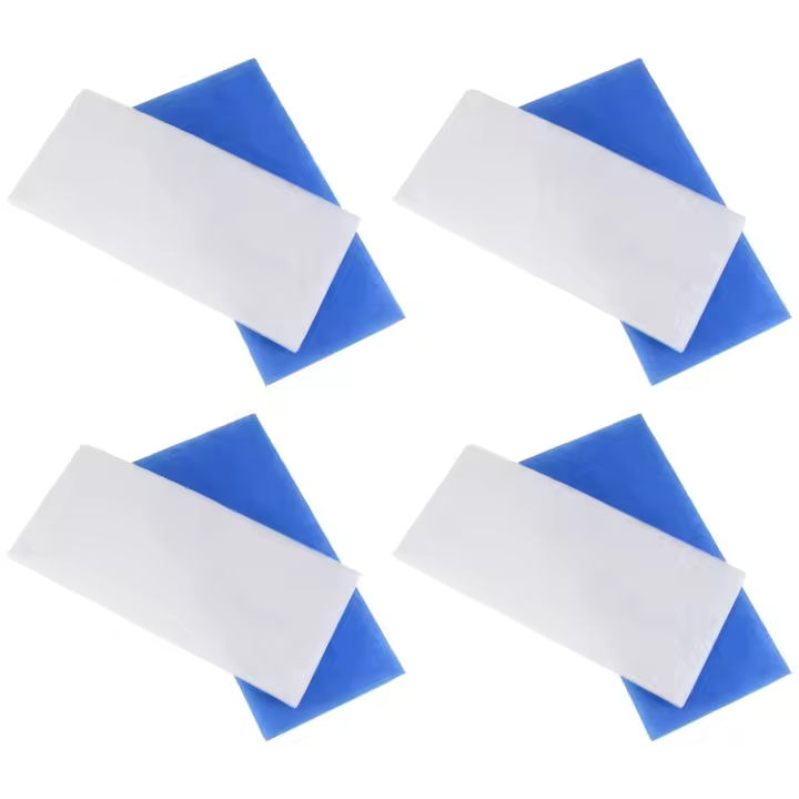 Juego de filtros de cabina de pulverización de aerógrafo de Hobby, cabina de fibra de vidrio, reemplazo de filtro Compatible con Master, Paasche 4 piezas, azul - 1