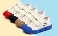 Zapatillas de deporte ligeras de lona para niños y niñas, con ganchos y bucles, informales, amigables con la piel, para caminar y correr - details 1