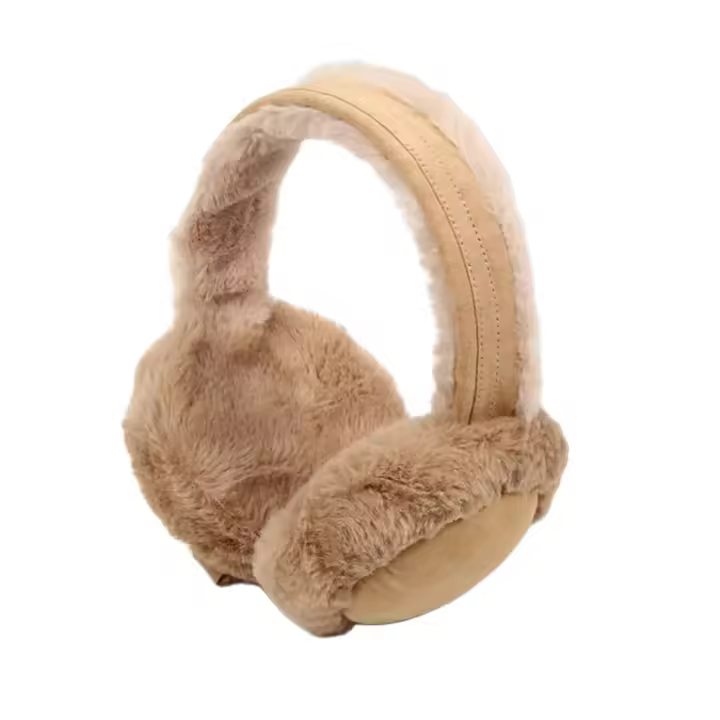 Orejeras de felpa suave para hombres y mujeres, orejeras plegables, orejeras esponjosas, orejeras portátiles cálidas, calentador de oídos, protección contra el frío, al aire libre, Invierno - 1