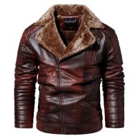 Chaqueta de cuero de moda para hombre, abrigos de algodón de thichen, abrigos casuales con cuello vuelto, chaquetas cálidas para hombre, Otoño e Invierno - details 2