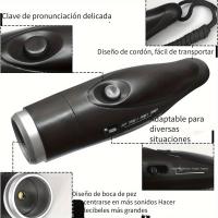 Silbato electrónico portátil con cordón - Silbato de tres tonos fuertes para entrenadores, árbitros, profesores, marinos, policías, campamentos y emergencias - details 2