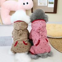 Mono de invierno para perros y gatos con capucha, monos cálidos con diseño de corazones y pana para cachorros y mascotas - details 2