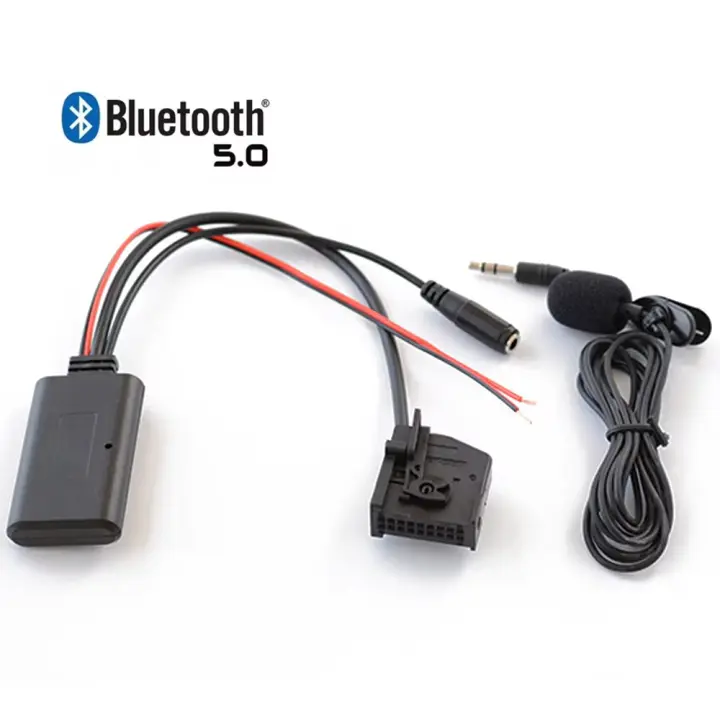 Adaptador de conexión inalámbrica bluetooth para coche, estéreo AUX, música para Mercedes Benz W168, W203, W209, W211, W163, Bl - 1