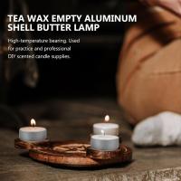 100 Juegos de Portavelas de Aluminio, Estuches Vacíos para Velas, Recipientes para Cera de Vela con Mechas para Manualidades y Velas DIY - details 1