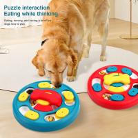Juguetes de rompecabezas para perros, alimentador lento para aumentar el CI del cachorro, dispensador de comida, vajilla antiasfixia, plato interactivo para lamer perros, suministros para mascotas - details 1
