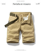 Pantalones cortos de herramientas de algodón para hombre, pantalones casuales sueltos Retro, Verano - details 5