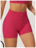 Pantalones cortos deportivos mejorados de cintura alta para yoga sin costuras para mujer, utilizados para gimnasios y ciclismo - details 8