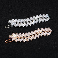 Pinzas Para El Cabello De Mujer Con Zirconia Y Cristal Adornos De Moda Para El Pelo Barretas De Boda Joyería Accesorios Para El Cabello - details 9