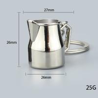 Llavero de Metal 3D creativo con forma de cafetera, Mini llavero con mango de café, llavero creativo con forma de jarra Moka, colgante pequeño - details 35