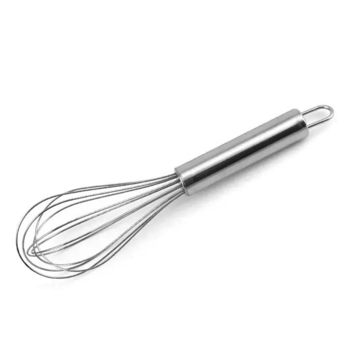 Batidor de huevos de acero inoxidable, batidor Manual de 8/10/12 pulgadas, herramientas de cocina para mezclar huevos - 1