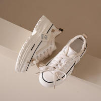 Verano Nuevo 2025 Suela Gruesa Retro Pequeño Blanco para Mujeres Moda Estudiante Versátil Casual zapatos ard - details 5